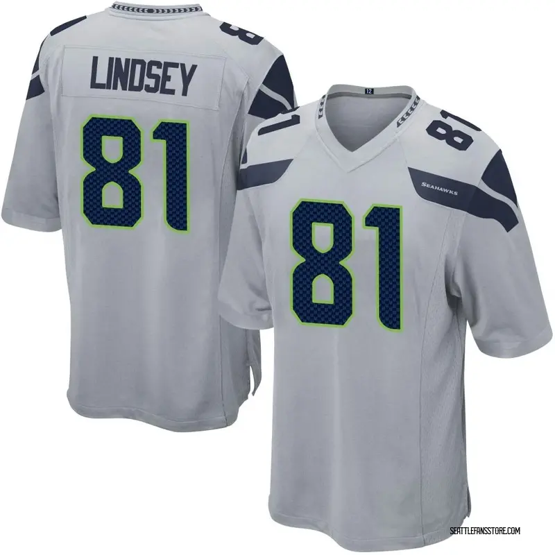 Men's Gray Game Tyjon Lindsey Seattle Alternate Jersey