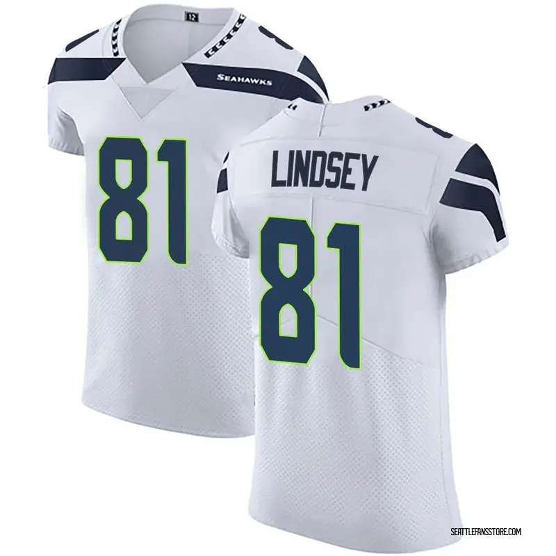 Men's White Elite Tyjon Lindsey Seattle Vapor Untouchable Jersey