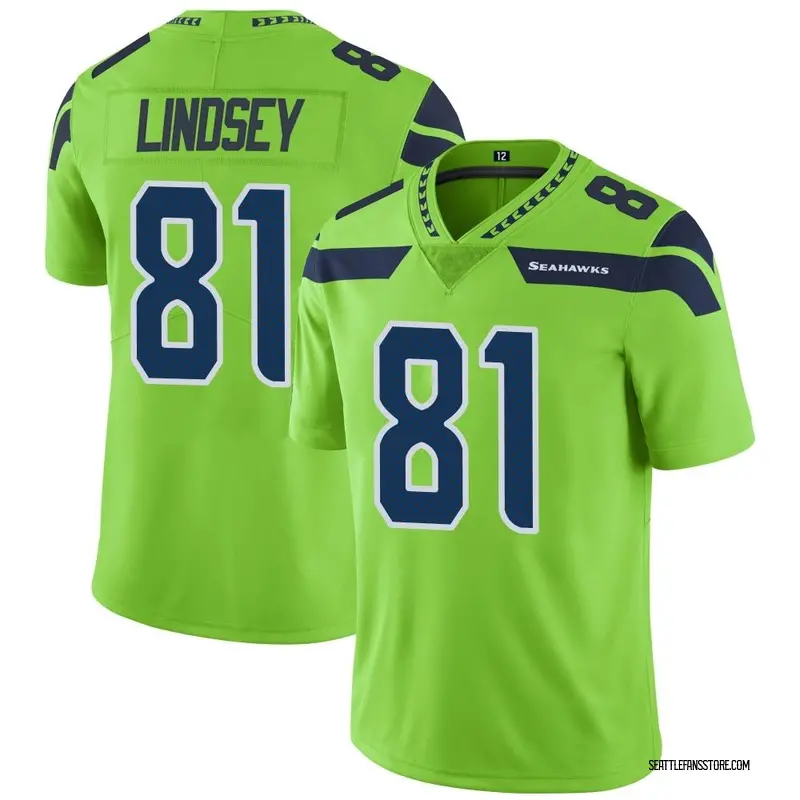 Youth Green Limited Tyjon Lindsey Seattle Color Rush Neon Jersey