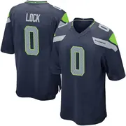 Youth Navy Game Drew Lock Seattle Team Color Jersey
